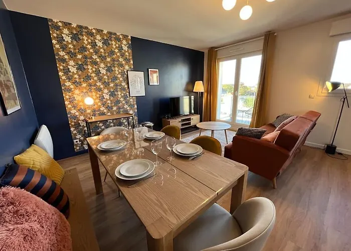 Dahlia, Appt Cosy Avec Parking Et Balcon Caen